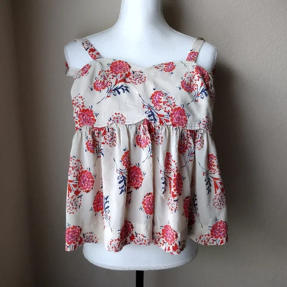 Anthropologie Pins & Needles Floral Summer Blouse - Picture 1 of 4